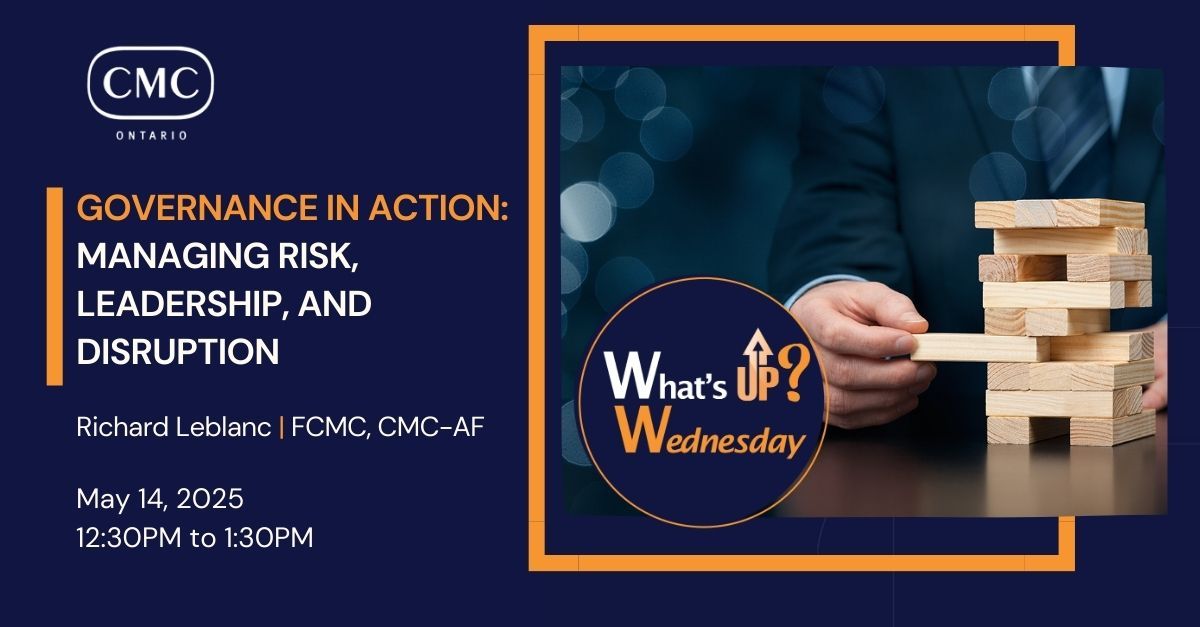 What's up Wednesday | Governance in Action: Managing Risk, Leadership, and Disruption